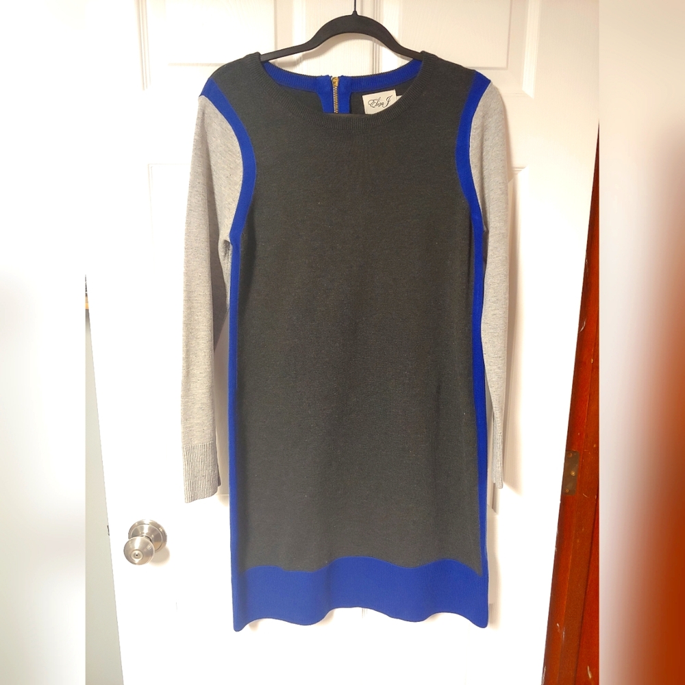 Eliza J Colour Blocked Sweater Dress